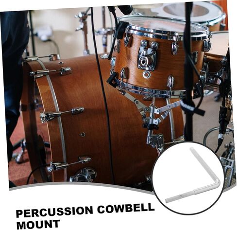 Drum Cowbell Stand Mounting Bracket Cowbell Mount Rod Accessory for Drum in Saudi Arabia