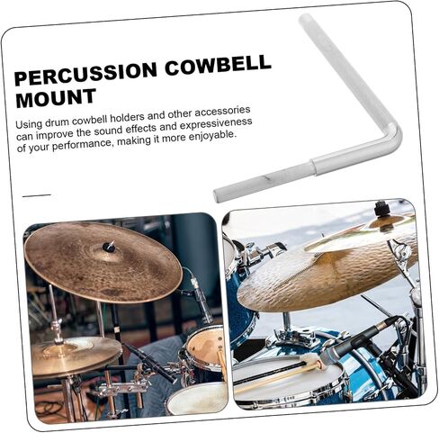 Drum Cowbell Stand Mounting Bracket Cowbell Mount Rod Accessory for Drum in Saudi Arabia
