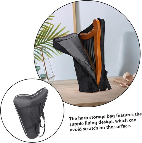 BESPORTBLE Lyre Bag for Musician Padded Lyre Harp Storage Carrier for String Instruments Lightweight Stylish Design for Easy Carrying and Comprehensive Protection in Saudi Arabia