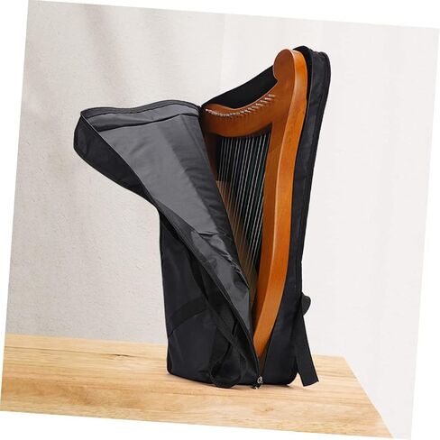 Portable 19-String Lyre Harp Bag Shockproof Music Instrument Storage Pouch for Beginners Sturdy Carrying Case Adjustable Strap for Convenient Transport in Saudi Arabia