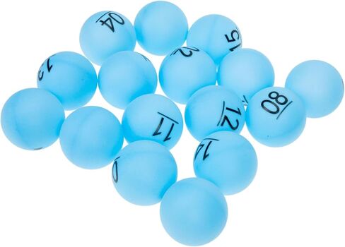 16Pcs Colored Balls for Raffle Drawing Party Games Activities Seamless Design Lightweight Easy to Store Use for Bingo Entertainment Events in Kuwait