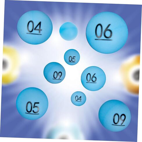 16Pcs Colored Balls for Raffle Drawing Party Games Activities Seamless Design Lightweight Easy to Store Use for Bingo Entertainment Events in Kuwait