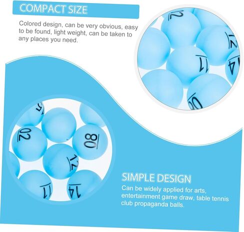 16Pcs Colored Balls for Raffle Drawing Party Games Activities Seamless Design Lightweight Easy to Store Use for Bingo Entertainment Events in Kuwait