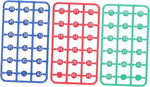 Vaguelly Multi-Color Bingo Balls for Lottery Games 49pcs Small Raffle Game Balls for Parties Manual Drawing and Fun Activities in Saudi Arabia