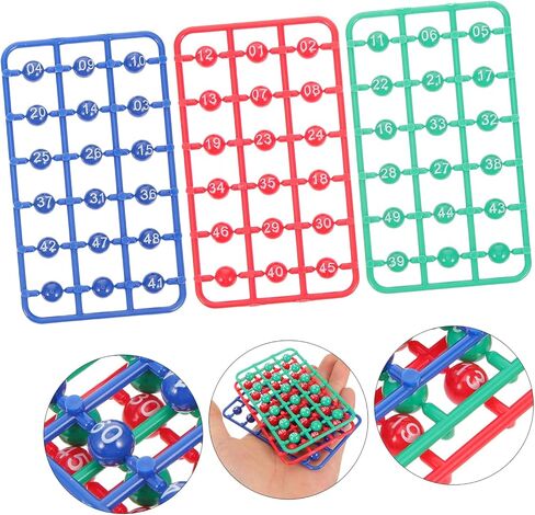 Vaguelly Multi-Color Bingo Balls for Lottery Games 49pcs Small Raffle Game Balls for Parties Manual Drawing and Fun Activities in Saudi Arabia