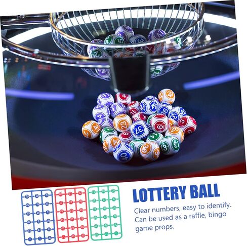 Vaguelly Multi-Color Bingo Balls for Lottery Games 49pcs Small Raffle Game Balls for Parties Manual Drawing and Fun Activities in Saudi Arabia