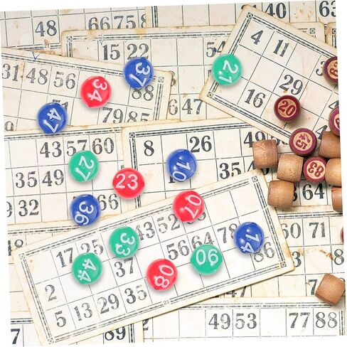 Vaguelly Multi-Color Bingo Balls for Lottery Games 49pcs Small Raffle Game Balls for Parties Manual Drawing and Fun Activities in Saudi Arabia
