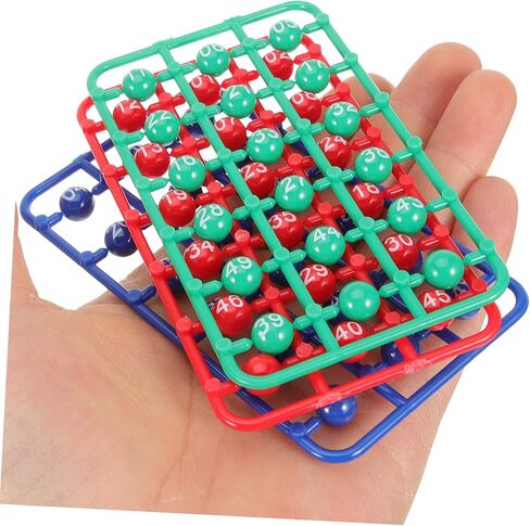 Vaguelly Multi-Color Bingo Balls for Lottery Games 49pcs Small Raffle Game Balls for Parties Manual Drawing and Fun Activities in Saudi Arabia