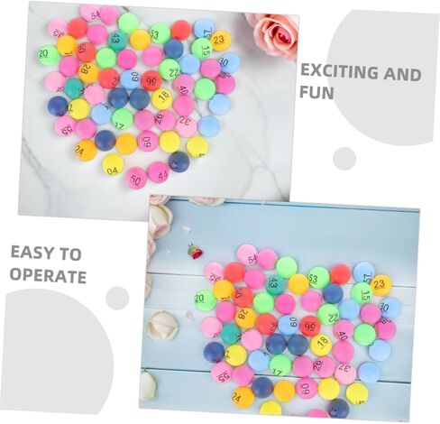 Toyvian 90pcs Colorful Number for Raffle Games and Party Activities Engaging Draw for Bingo and Carnival Prizes for Event Fun in Kuwait