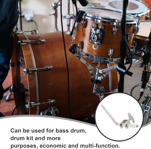 ibasenice Drum Cowbell حامل تمديد قضيب المشبك لمجموعات الطبول وأكثر وسهلة التركيب للموسيقيين الإيقاعيين in Saudi Arabia