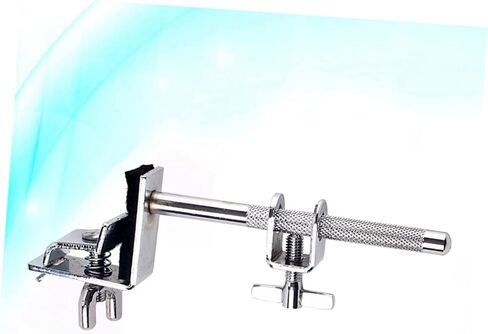UPKOCH Metal Drum Cowbell Clamp with Holder Bracket for Bass Drum Easily Mounts for Optimal Positioning of Cowbell and Woodblock Silver in Saudi Arabia