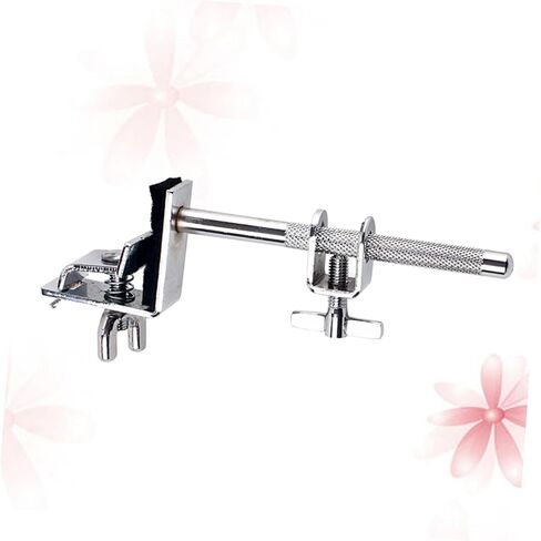 UPKOCH Metal Drum Cowbell Clamp with Holder Bracket for Bass Drum Easily Mounts for Optimal Positioning of Cowbell and Woodblock Silver in Saudi Arabia