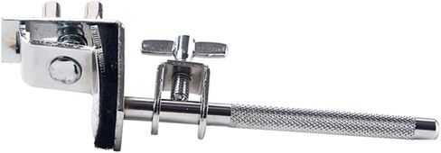 UPKOCH Metal Drum Cowbell Clamp with Holder Bracket for Bass Drum Easily Mounts for Optimal Positioning of Cowbell and Woodblock Silver in Saudi Arabia
