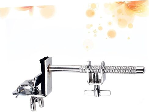 UPKOCH Metal Drum Cowbell Clamp with Holder Bracket for Bass Drum Easily Mounts for Optimal Positioning of Cowbell and Woodblock Silver in Saudi Arabia