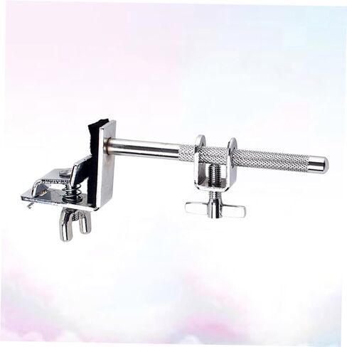 UPKOCH Metal Drum Cowbell Clamp with Holder Bracket for Bass Drum Easily Mounts for Optimal Positioning of Cowbell and Woodblock Silver in Saudi Arabia