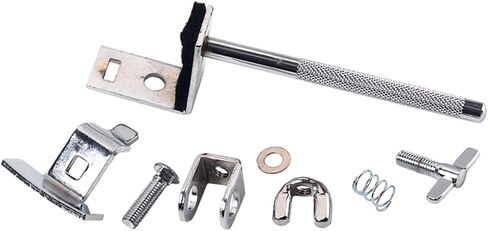 UPKOCH Metal Drum Cowbell Clamp with Holder Bracket for Bass Drum Easily Mounts for Optimal Positioning of Cowbell and Woodblock Silver in Saudi Arabia