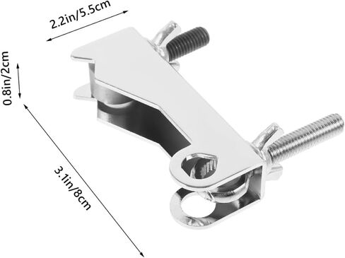 Jazz Drum Cowbell Clamp Sturdy Percussion Mounting Bracket Tight Fit for Secure Attachment to Drum Kits and Accessories for Drummers and Music Enthusiasts in Saudi Arabia