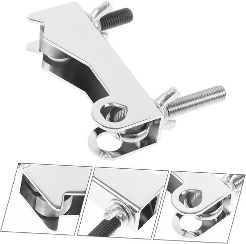 Jazz Drum Cowbell Clamp Sturdy Percussion Mounting Bracket Tight Fit for Secure Attachment to Drum Kits and Accessories for Drummers and Music Enthusiasts in Saudi Arabia