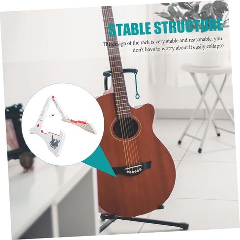 Sturdy Guitar Display Stand Rabbit Shape for Music Decor Easy to Fold Store in Saudi Arabia