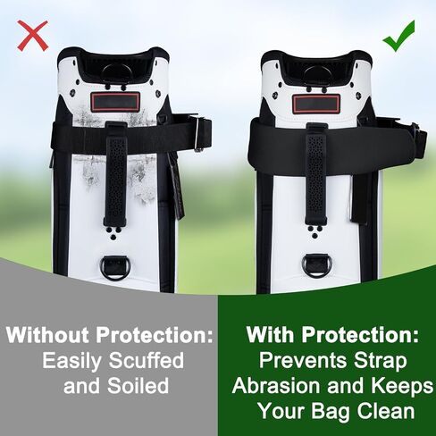 Golf Cart Strap Sleeve, Protect Your Golf Bag from Wear and Dirt - Premium Material, Simple Design, Easy to Install, Universal Fit in Kuwait