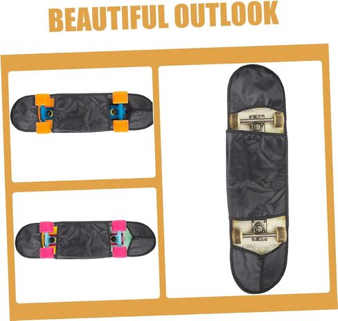 POPETPOP Adjustable Skateboard Sling Bag with Shoulder Strap Practical Multi Functional Cloth Carrier for Daily Use and Sports Activities Lightweight and Water Resistant Design in Saudi Arabia