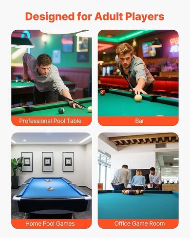VEVOR Pool Cue, Pool Stick, 58 inch Billiard Pools Cue Stick with Multi-Layer Tip & ABS Connection Ring, Cues Sticks for Professional Pool Table, Bar, Home, Office in Saudi Arabia