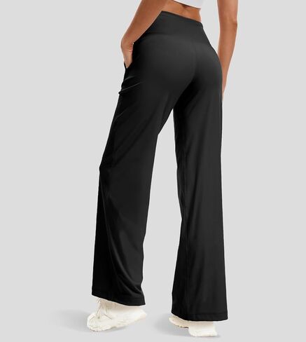 Liuetssory Women's Wide Leg Yoga Pants with Pockets High Waist Workout Pants Buttery Soft Lounge Pants Casual Gym Pilates in Saudi Arabia