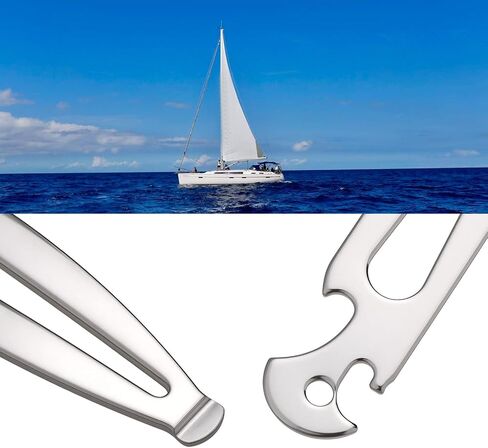 2Pcs Stainless Steel Multifunction Shackle Key Wrench Deck Key 112x21mm in Saudi Arabia