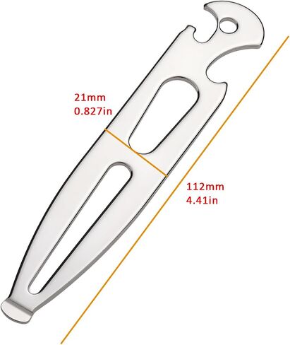 2Pcs Stainless Steel Multifunction Shackle Key Wrench Deck Key 112x21mm in Saudi Arabia