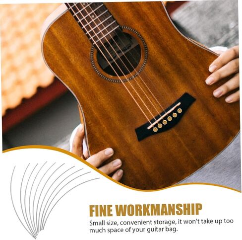 Garneck 10pcs Guitar Fret Wires Long Copper Frets for Acoustic and Electric Guitars Easy Installation Durable Replacement for Repairs and Builds in Saudi Arabia