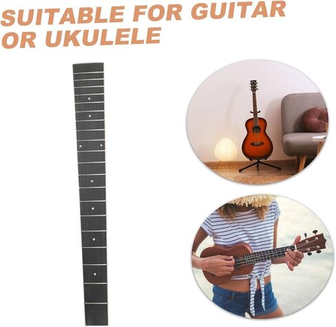 Garneck Folk Guitar Fretboard Wooden Fingerboard for Acoustic Guitar Fretboard Deck Accessory in Saudi Arabia