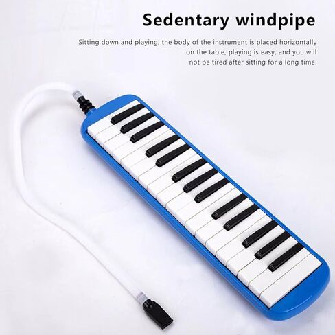 32 Keys Melodica, Instrument Keyboard Organ Harmonica for Students Beginners with Mouthpiece Blowpipe and Storage Bag Easy to Play and Learn in Saudi Arabia