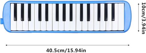 32 Keys Melodica, Instrument Keyboard Organ Harmonica for Students Beginners with Mouthpiece Blowpipe and Storage Bag Easy to Play and Learn in Saudi Arabia
