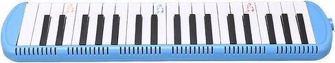 Beginner Melodica, 37 Key Wind Instrument Melodica Keyboard for Kids Adults Portable Keyboard with Ergonomic Design Stainless Steel Base Resin Body (Blue) in Saudi Arabia