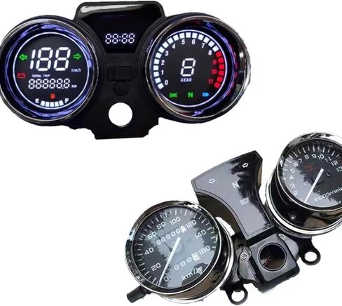 12V Dashboard Instrument Panel Gauge Clear Display Accurate Speed & Distance Readings For RC250 150Gato 250cc Motorcycle Dashboard in Saudi Arabia