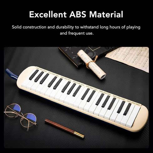 37 Keys Melodica Keyboard, Portable Air Piano Instrument Melodica Instrument For Beginners With Mouthpiece Blowpipe Storage Bag Musical Instrument For Music Lover in Saudi Arabia