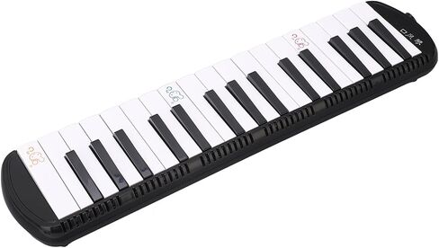 32 Key Melodica Musical Instrument, Protable Piano Style Melodica Musical Education Instrument, Wind Instrument for Beginners with Mouthpiece and Tube (Black) in Saudi Arabia