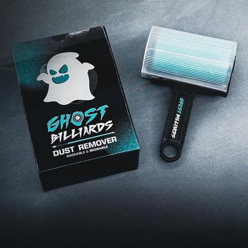 Ghost Billiards Table Dust Remover – Washable Roller Cleaner for Pool, Billiards, and Gaming Tables – Reusable Lint & Dust Cleaning Tool, Felt Safe, Cue Sports Accessory in Saudi Arabia