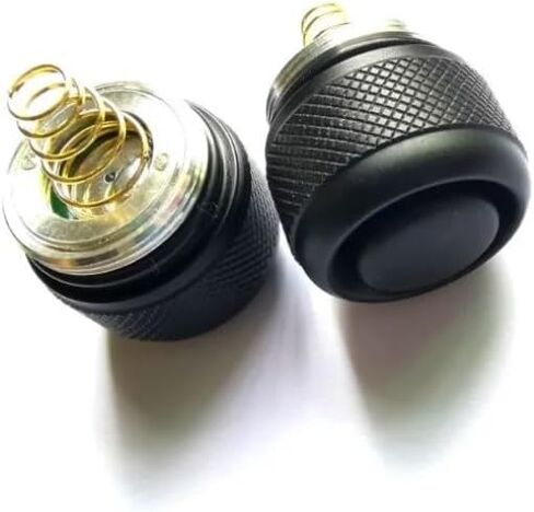 حزمة من 2 غطاء خلفي لمصباح يدوي أصلي انقر فوق مفتاح تشغيل/إيقاف لـ Ultrafire WF-502B/A/C/D in Saudi Arabia