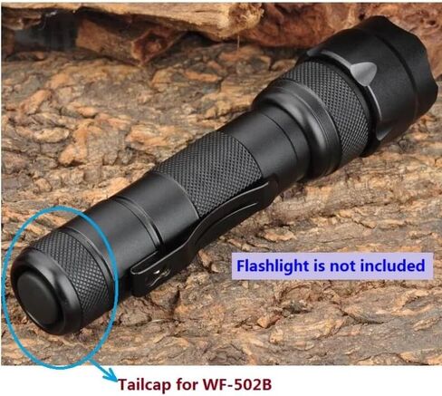 حزمة من 2 غطاء خلفي لمصباح يدوي أصلي انقر فوق مفتاح تشغيل/إيقاف لـ Ultrafire WF-502B/A/C/D in Saudi Arabia