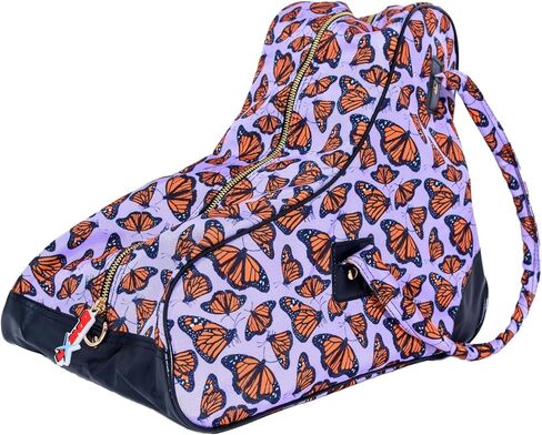 LENEXA Nylon Roller Skate Bag | Shoulder Strap and Handles | Reinforced Bottom Fits Quad Skates to Men's 12 in Saudi Arabia