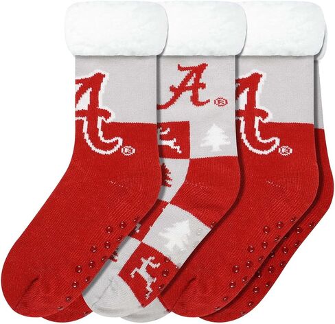 FOCO NCAA womens Ncaa College Team Logo Fan Footy 3-pack Slipper Socks in Saudi Arabia