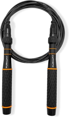 Jump rope, Adjustable Speed Jump Rope LYRA – 360° Ball Bearings, Steel Cable, Ergonomic Aluminum Handles, Carry Bag & Extra Cable – Ideal for CrossFit, HIIT, Fitness & Double Unders in Saudi Arabia