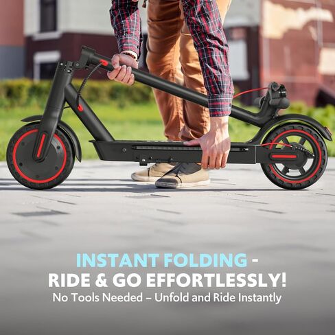 Electric Scooter Adults, Up to 19/23/25Miles & 19/21/22Mph, 8.5/10" Honeycomb Solid Tires, Front/Dual Suspension, Folding E-Scooter Built in Turn/Side Light in Saudi Arabia