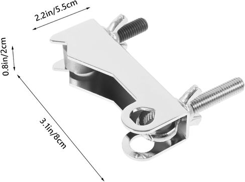 Totority Drum Cowbell Mounting Bracket Clamp Secure Holder for Drum Kit Cowbell Stable Attachment for Percussion Instruments Your Drumming Setup Elegant Design and Sturdy Construction in Saudi Arabia