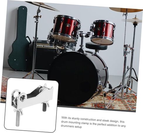 Totority Drum Cowbell Mounting Bracket Clamp Secure Holder for Drum Kit Cowbell Stable Attachment for Percussion Instruments Your Drumming Setup Elegant Design and Sturdy Construction in Saudi Arabia