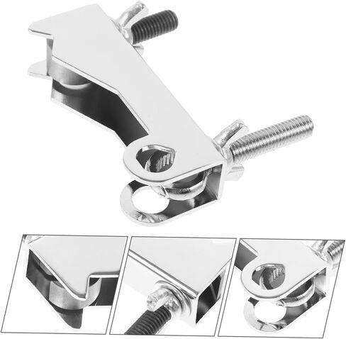 Totority Drum Cowbell Mounting Bracket Clamp Secure Holder for Drum Kit Cowbell Stable Attachment for Percussion Instruments Your Drumming Setup Elegant Design and Sturdy Construction in Saudi Arabia