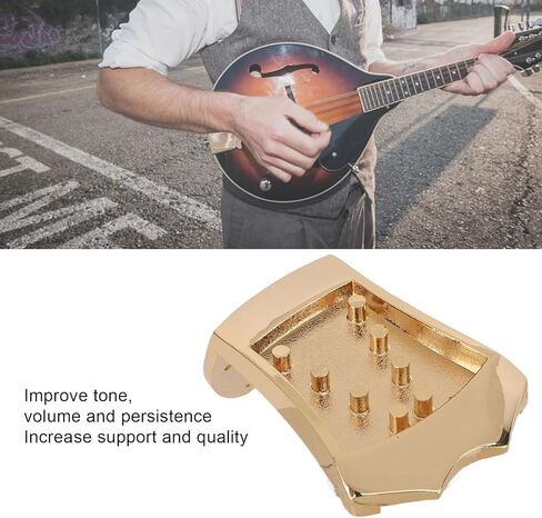 Mandolin Tailpiece, Metal Bridge Replacement, Musical Instruments Accessories, for instrument repair, instrument customization, musician use in Kuwait