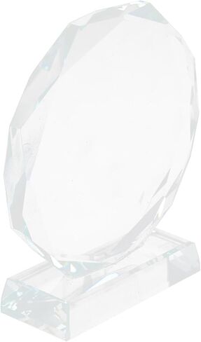 NOLITOY Blank Crystal Glass Trophy, Clear Trophy Award Cup Desktop Decor for Kids Party Favors Sport Games Competitions in Kuwait