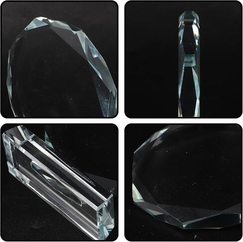 NOLITOY Blank Crystal Glass Trophy, Clear Trophy Award Cup Desktop Decor for Kids Party Favors Sport Games Competitions in Kuwait